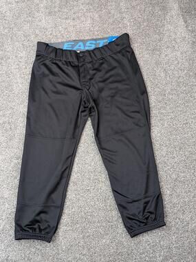 Easton Pro Elite Softball Pants Womens Large 31 33 Black Elastic Cuff New